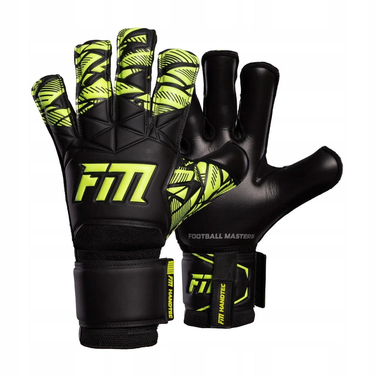 Football Masters Rękawice Bramkarskie Invictus X Training Black Green r.7