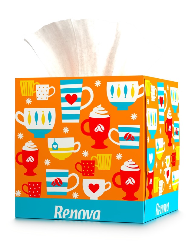 

Chusteczki wyciągane do twarzy Renova Cups 50 szt