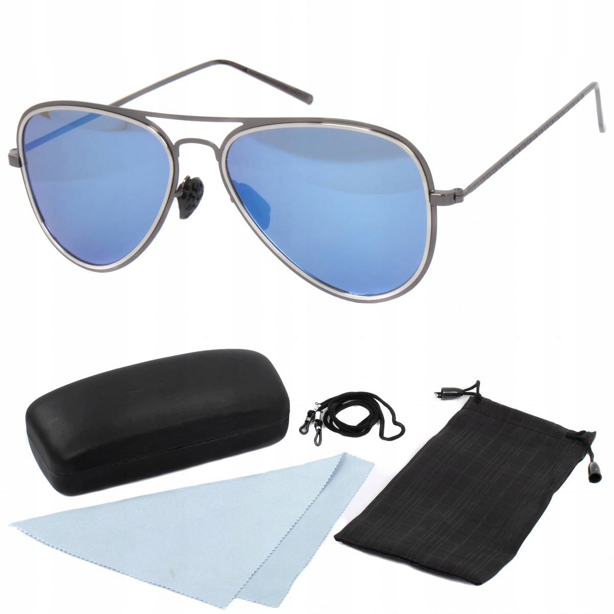 Polar Fashion 588 grafitově modré sluneční brýle s polarizací pouzdro