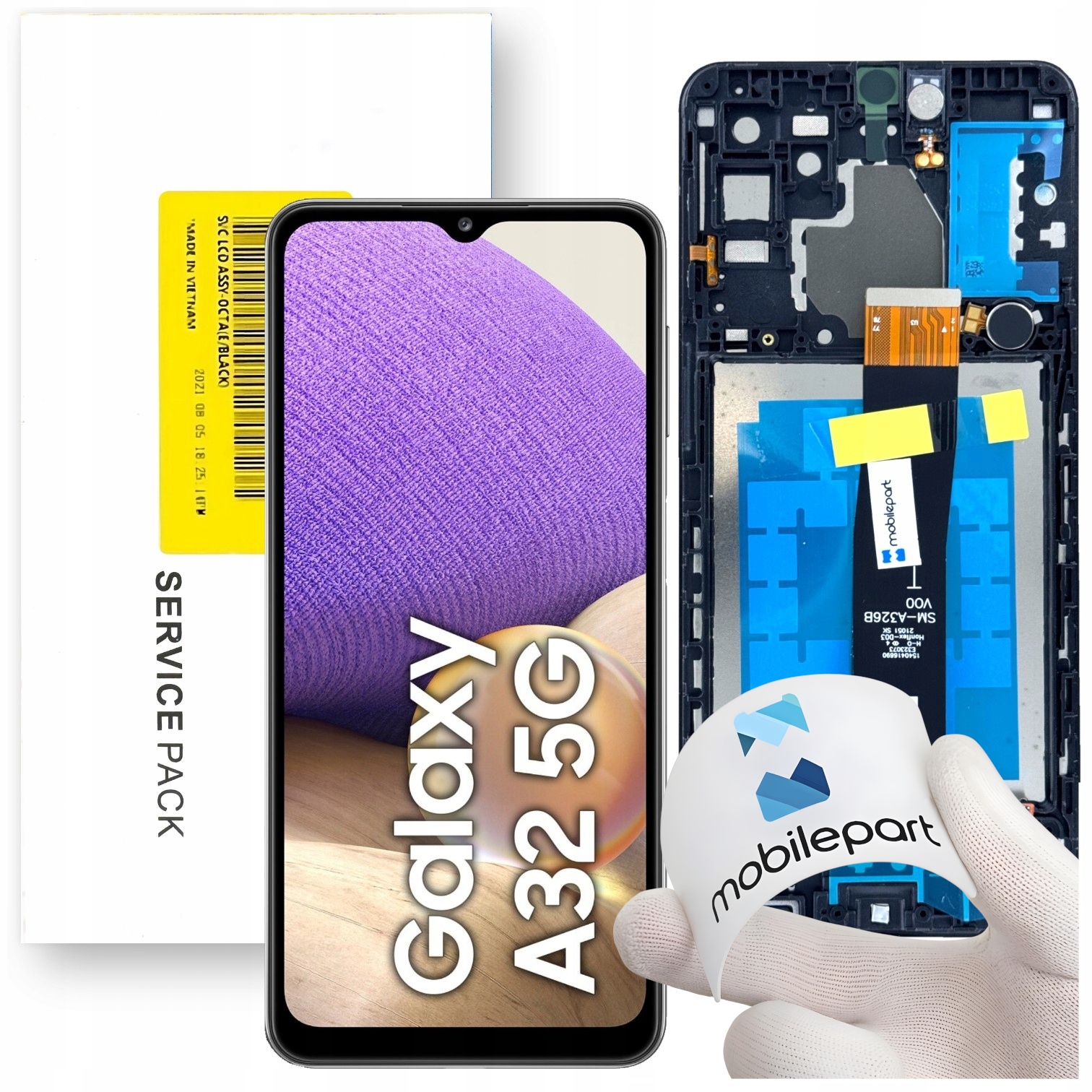 Matryca do Samsung Galaxy A32 5G Service Pack Ramka Oryginał Mobilepart