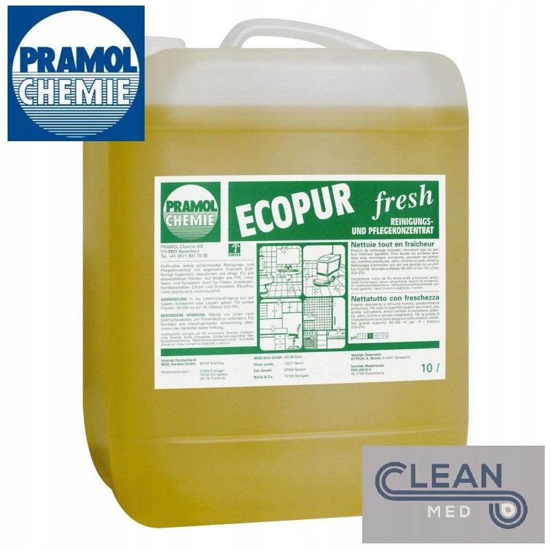 Levně Ecopur Fresh 10l prostředek na mytí Pvc koberců Pra