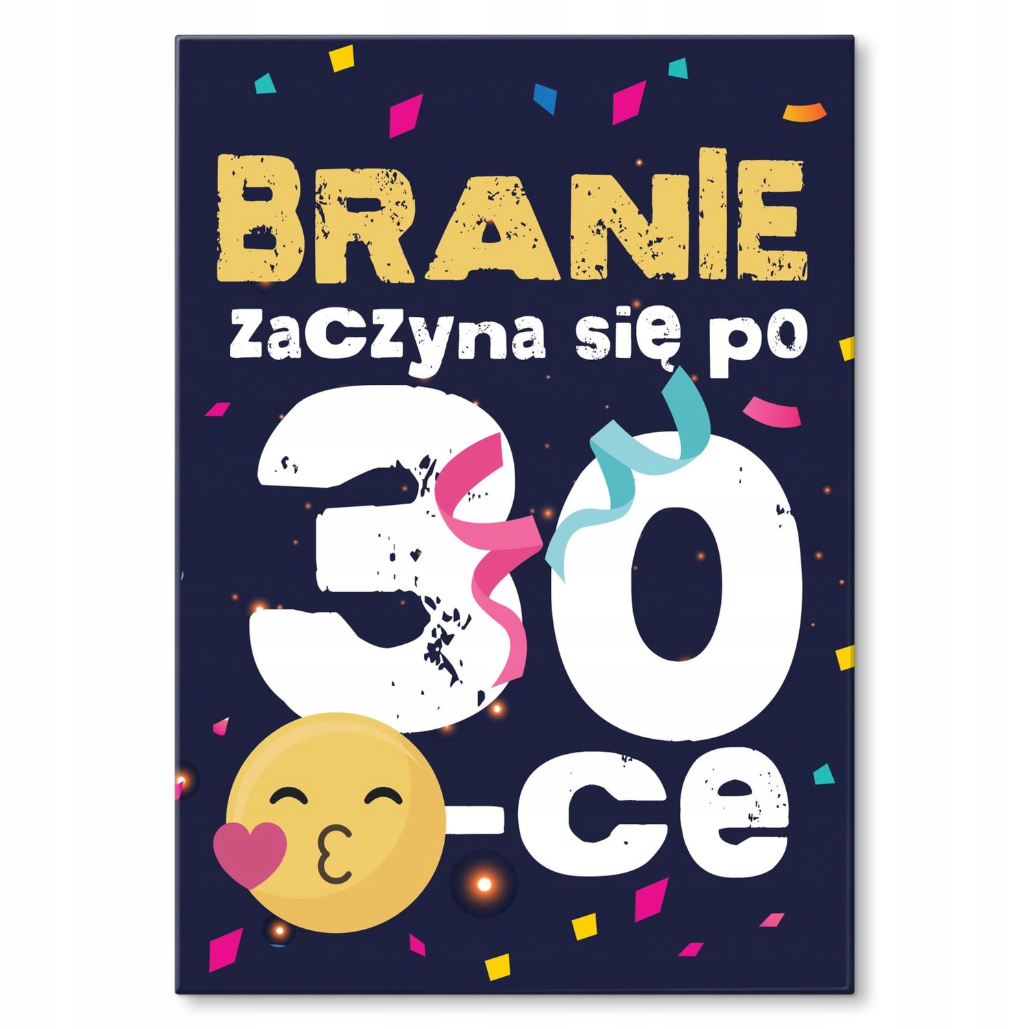 Kovový plakát Braní začíná po 30 Dárek 30 x 42 cm