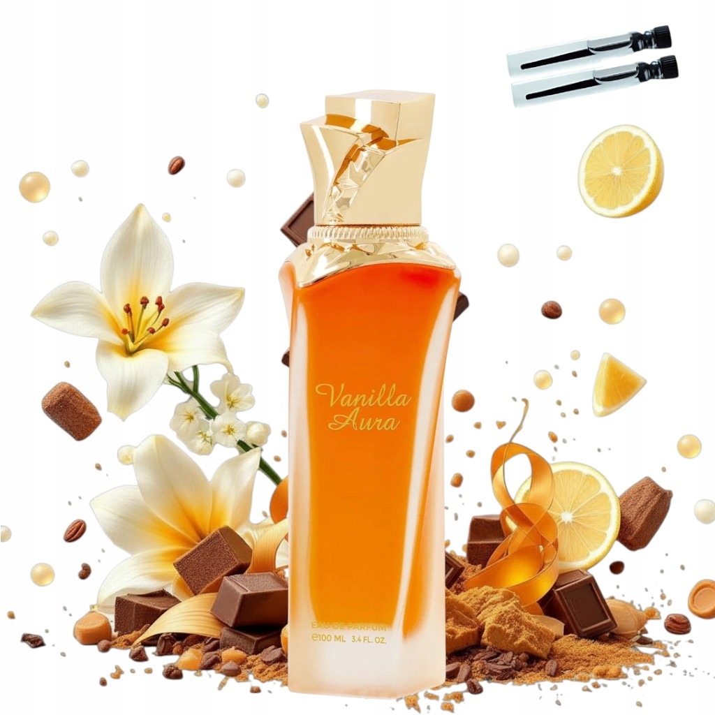 Perfumy Vanilla Aura Maison Asrar 100ml 2 Próbki