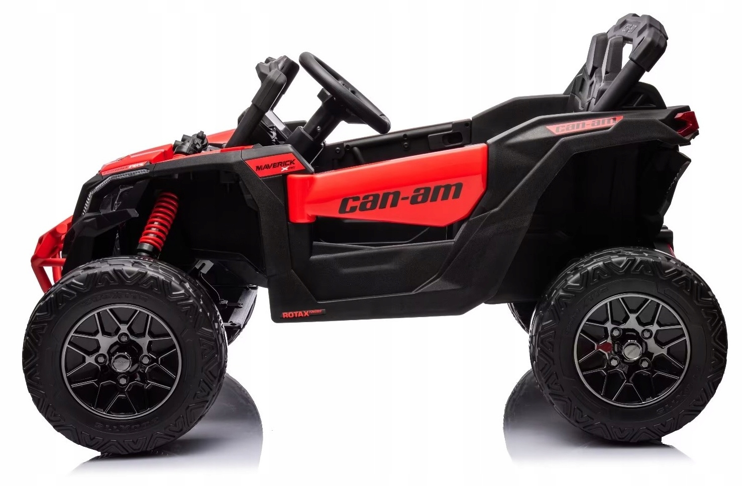 Auto na akumulator pilot skóra EVA 4x4 180W MAVERIK CAN-AN czerwony PRAWKO