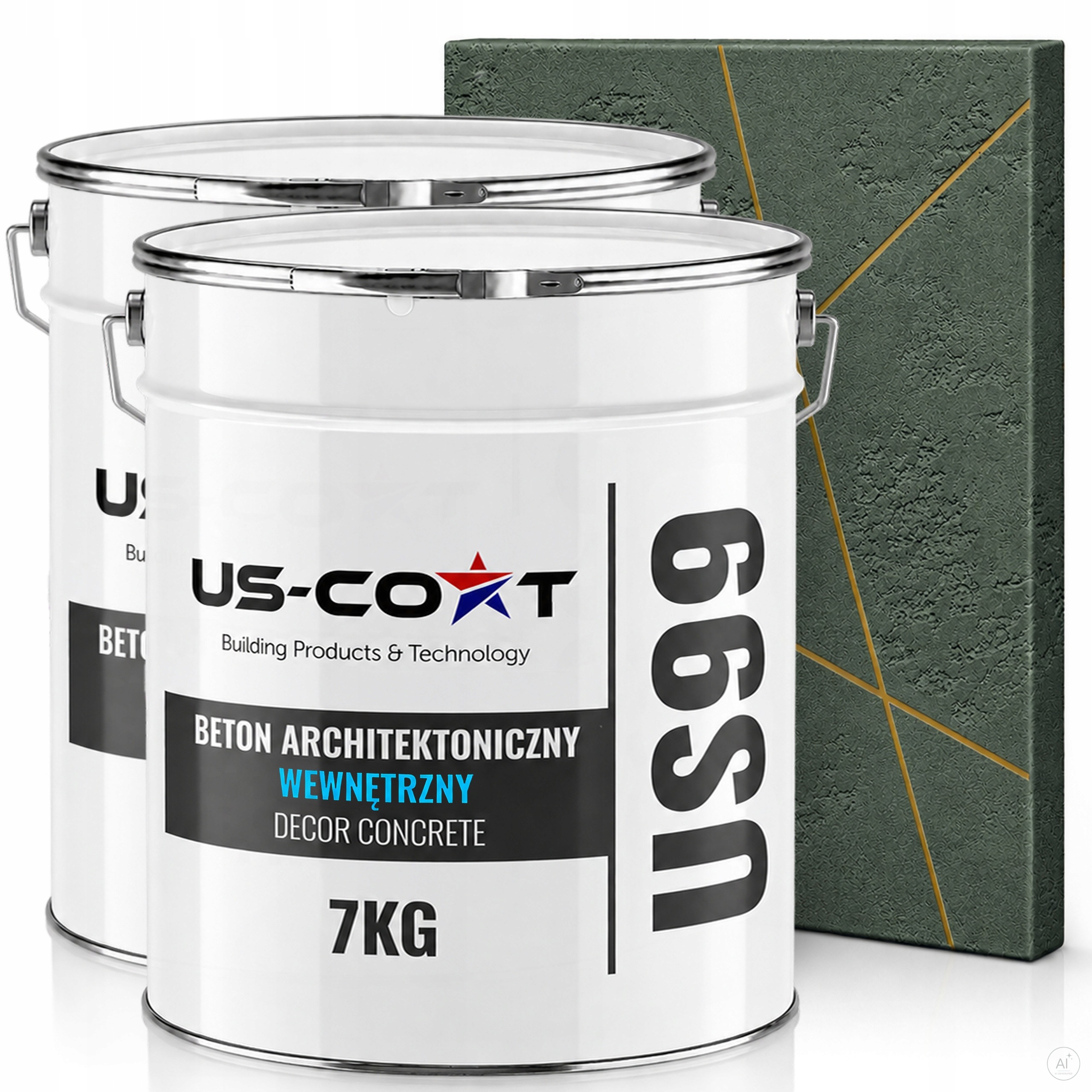 Vnitřní Architektonický Beton Zelený Tmavý F466 10m2 2x7kg Omítka Zeď
