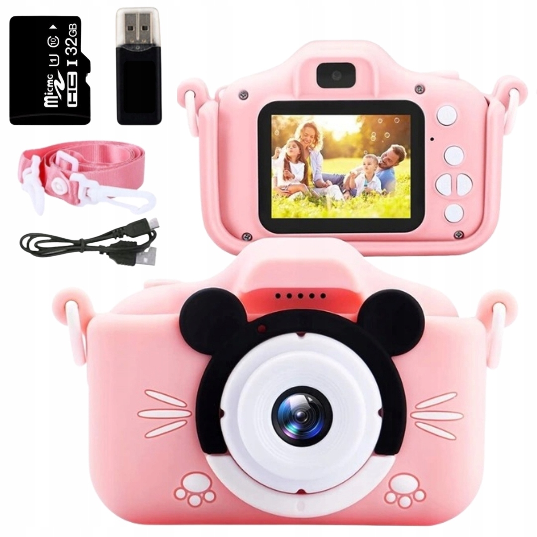 

Aparat Dla Dzieci Kamera Zabawka 40Mpx +karta 32GB