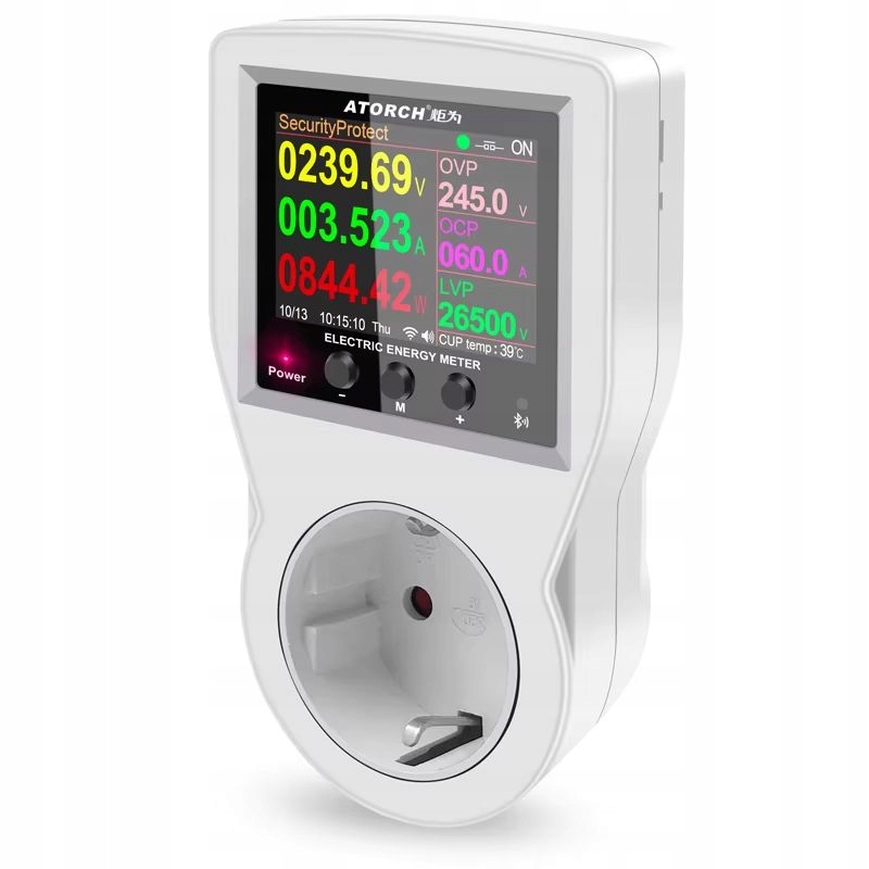 Termostat Elektroniczny WiFi Watomierz Timer Aplikacja Gniazdko 230V 3680W