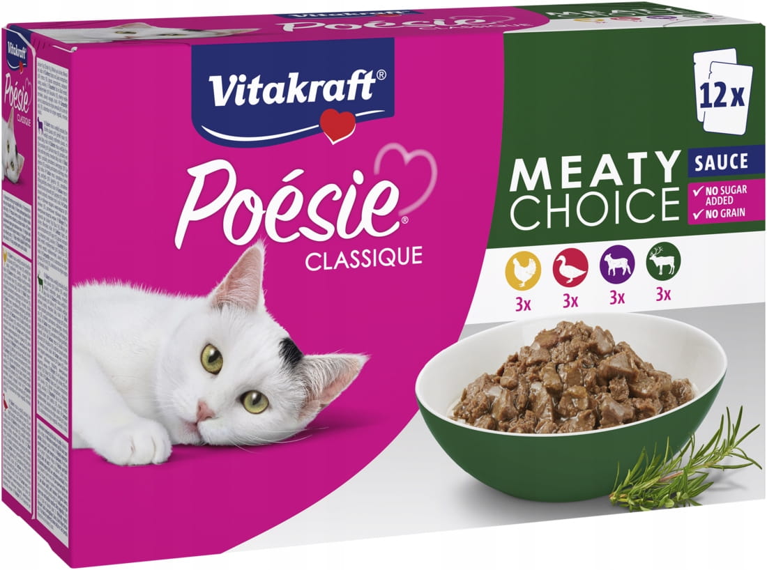 Vitakraft Poesie Classique multip Meaty pamlsek pro kočky 12x85 g