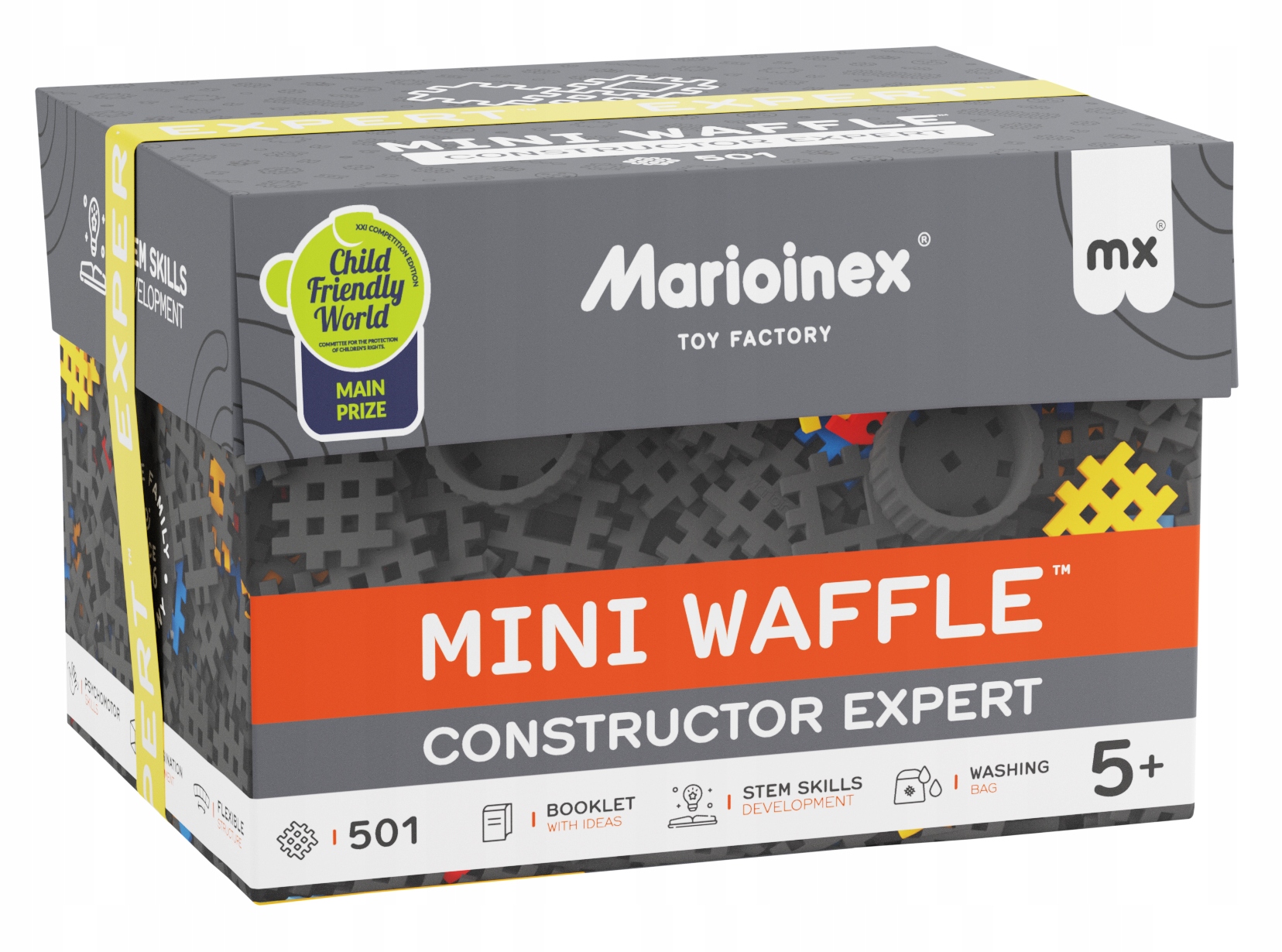 Klocki Waffle Konstruktor Marioinex Expert 501 El.