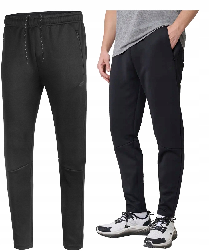 4F Męskie Spodnie Treningowe Sportowe Zamki rozm XXXL 3XL