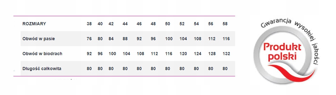 SPÓDNICA JEANS MAXI (38-58) KOLORY r.44 Liczba kieszeni 2