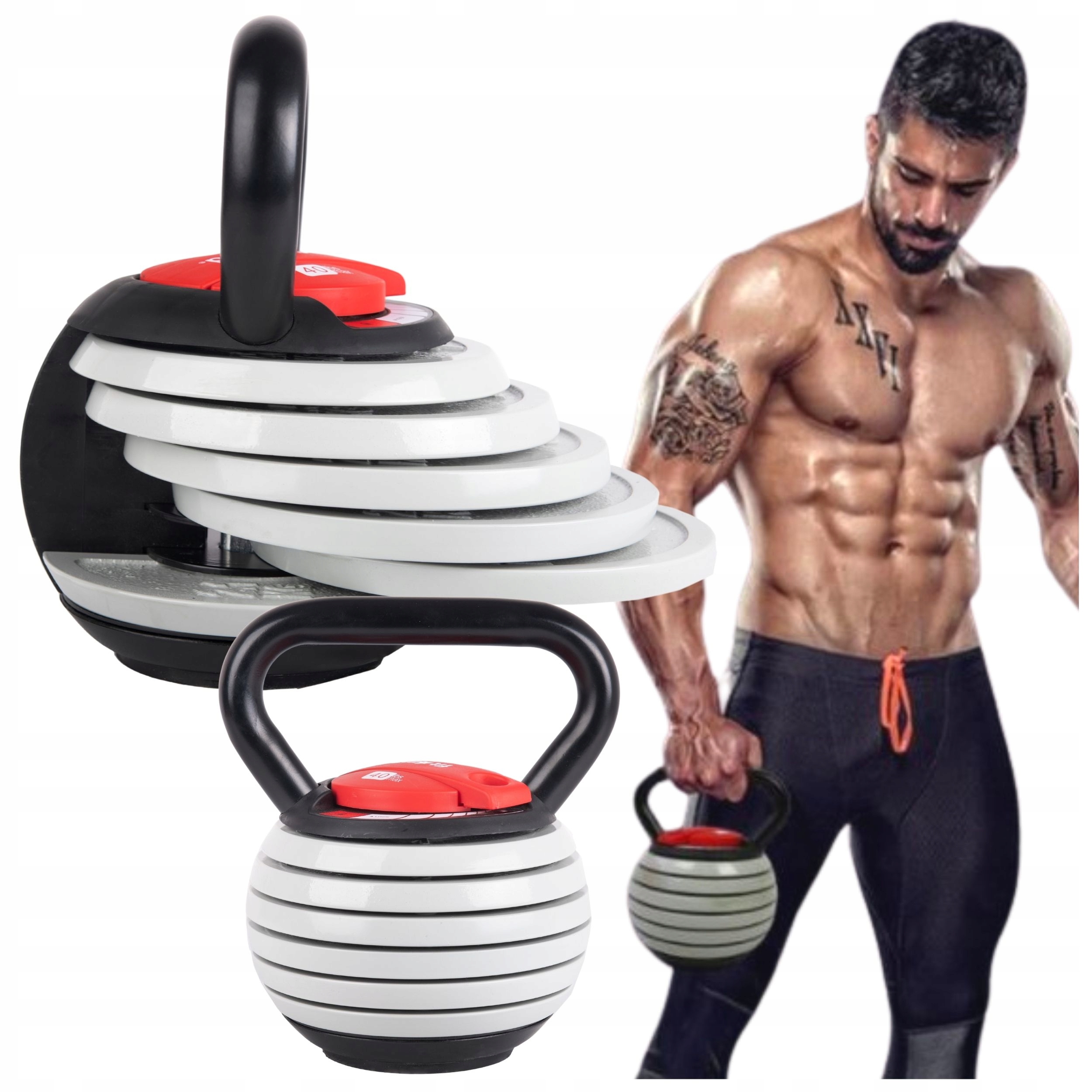 Kettlebell Kula Činka Nastavitelná Závaží 3,5-18 Kg Pro Domácí Trénink