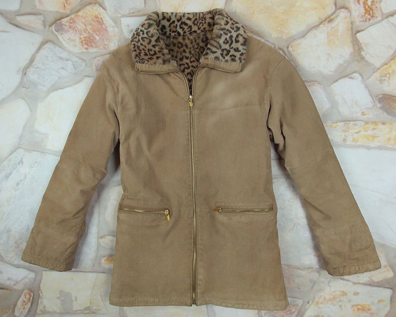 WINLIT kurtka kozuch skórzany dwustronny L/XL Typ kożuch