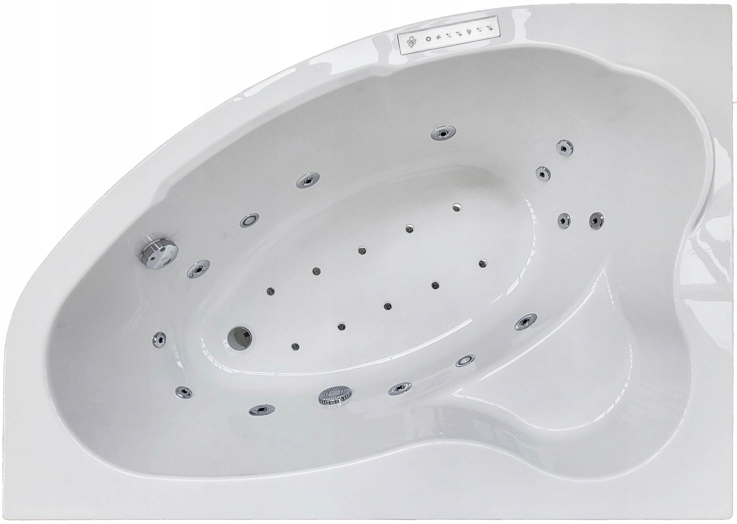 Polská rohová vířivá vana, levá verze, akrylová, 110 x 170, vířivka