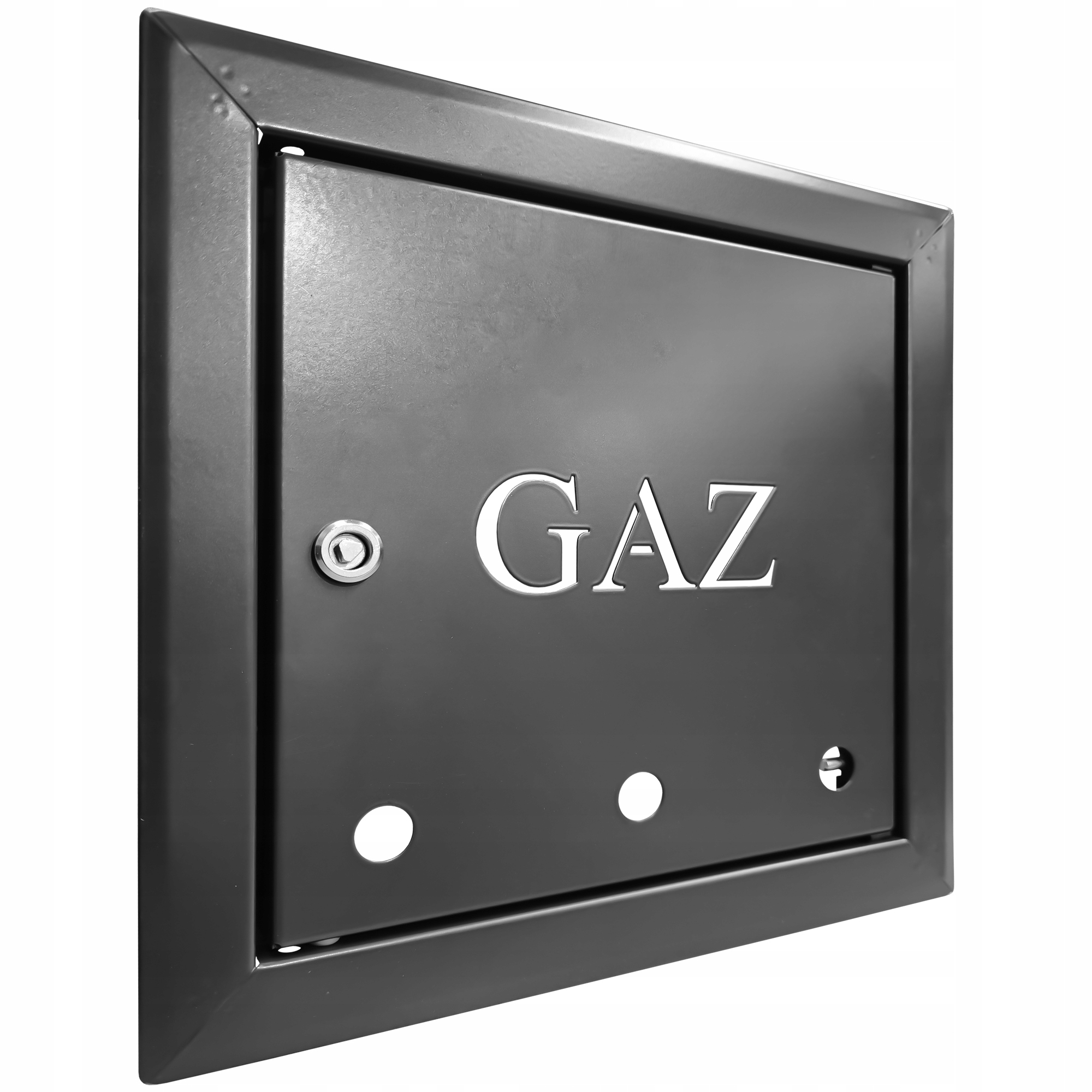 Plynová dvířka Gaz antracit 25x25 cm s klíčem