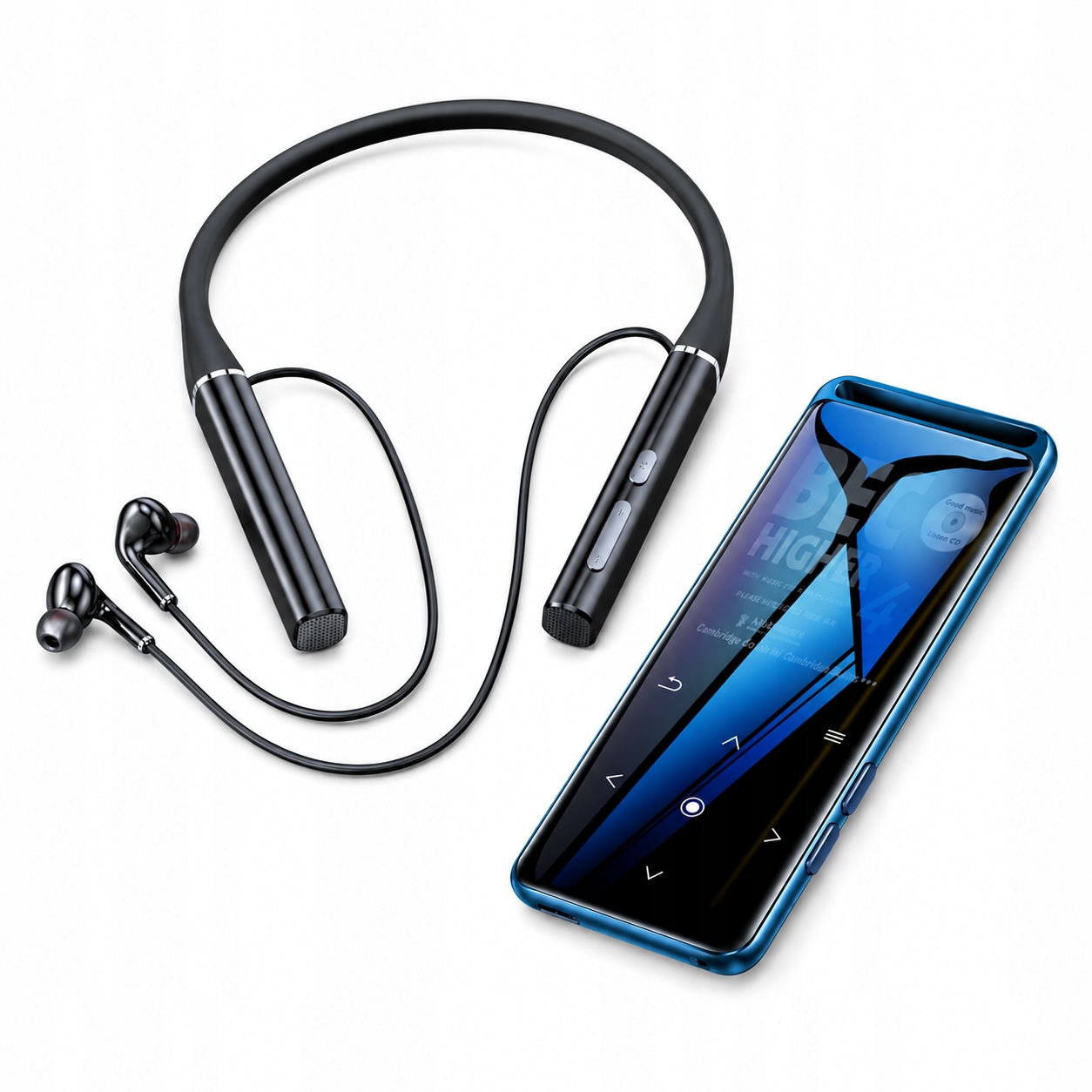 Sada MP3 Bluetooth 16GB dotykový Fm diktafon sluchátka Bt 5.0 100h