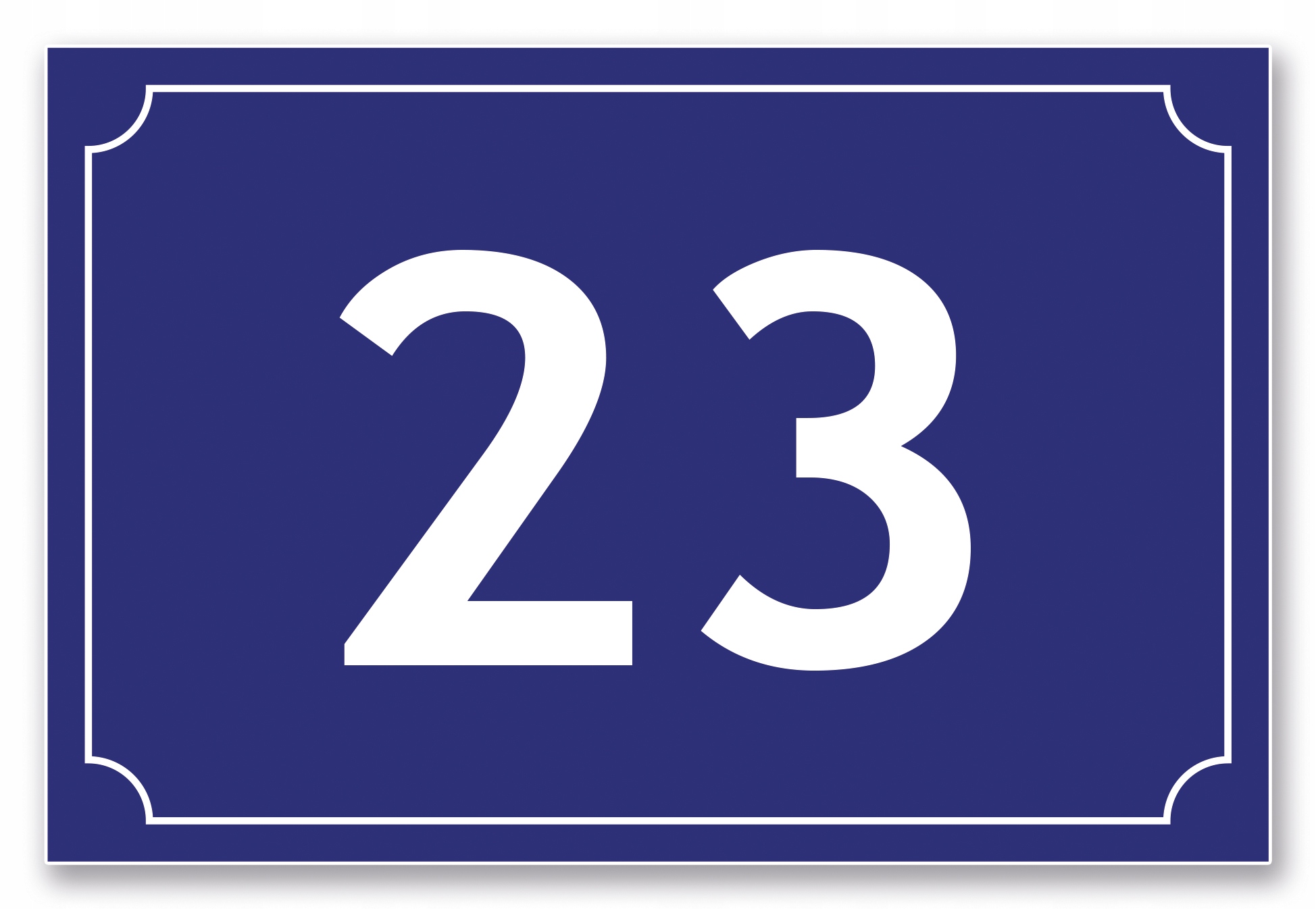 TABLICZKA ADRESOWA z numerem domu ALUMINIOWA 30x20