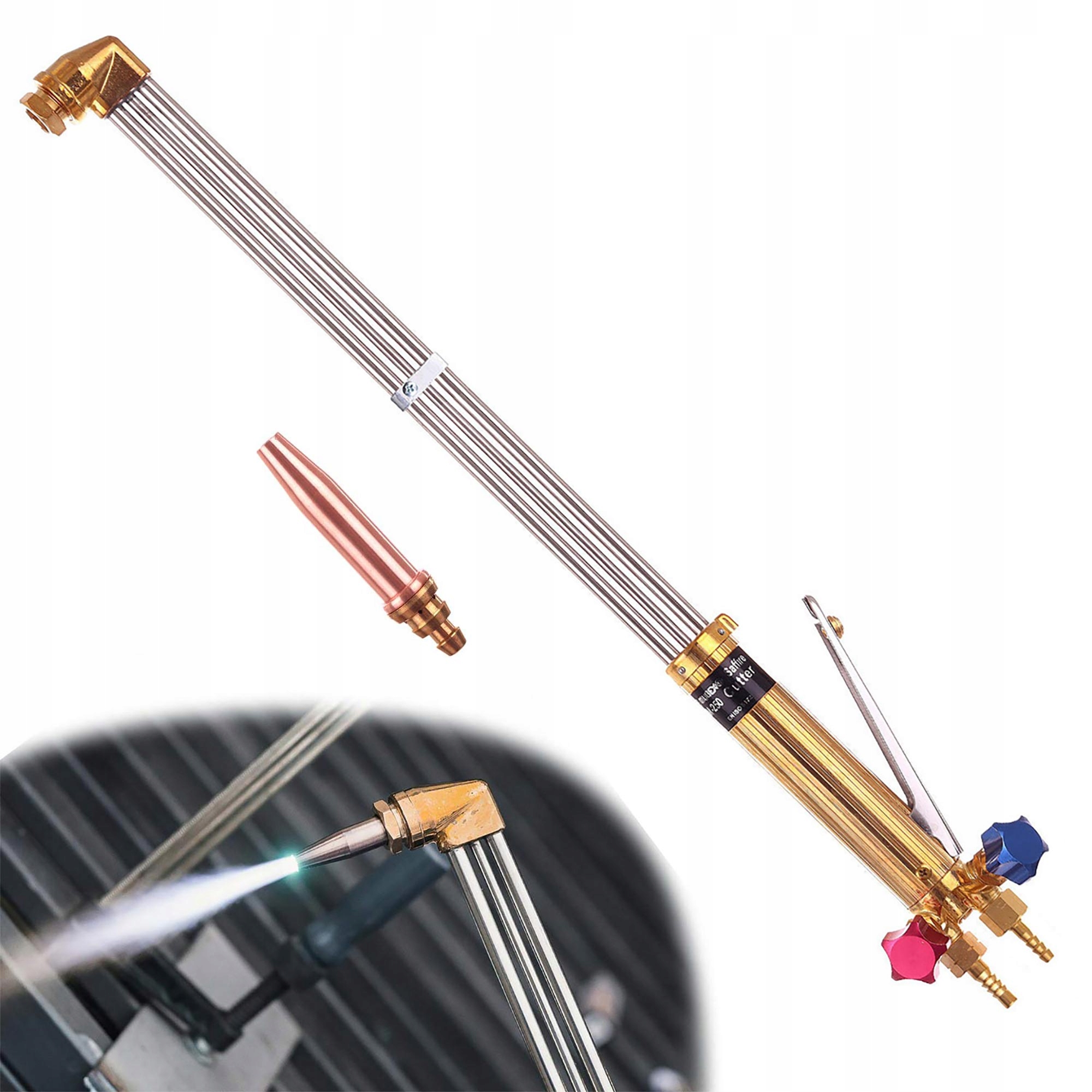 Hořák na topení a řezání 90 cm Propan-Kyslík nebo Acetylen tryska 50-100 mm Pnme