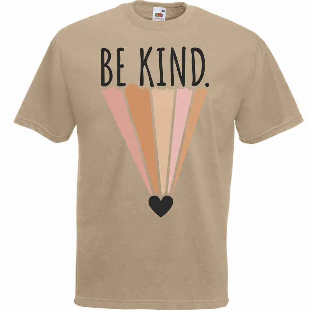 

Koszulka be kind bądź miły dobry M khaki