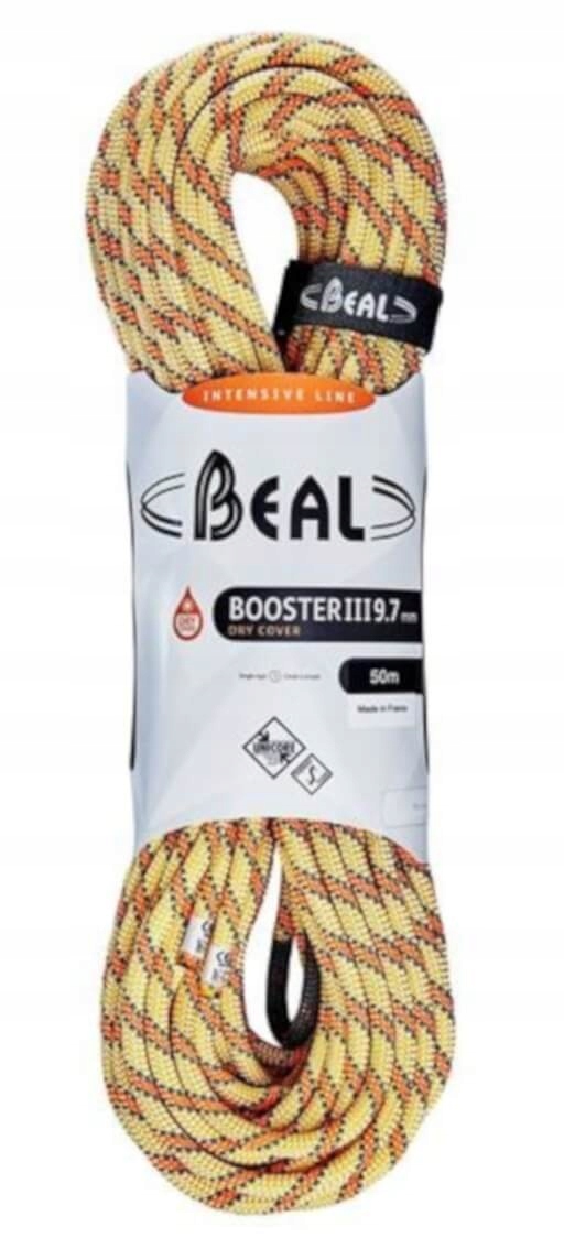 Dynamické lano Booster 9,7 mm 50 m Dry Cover Beal