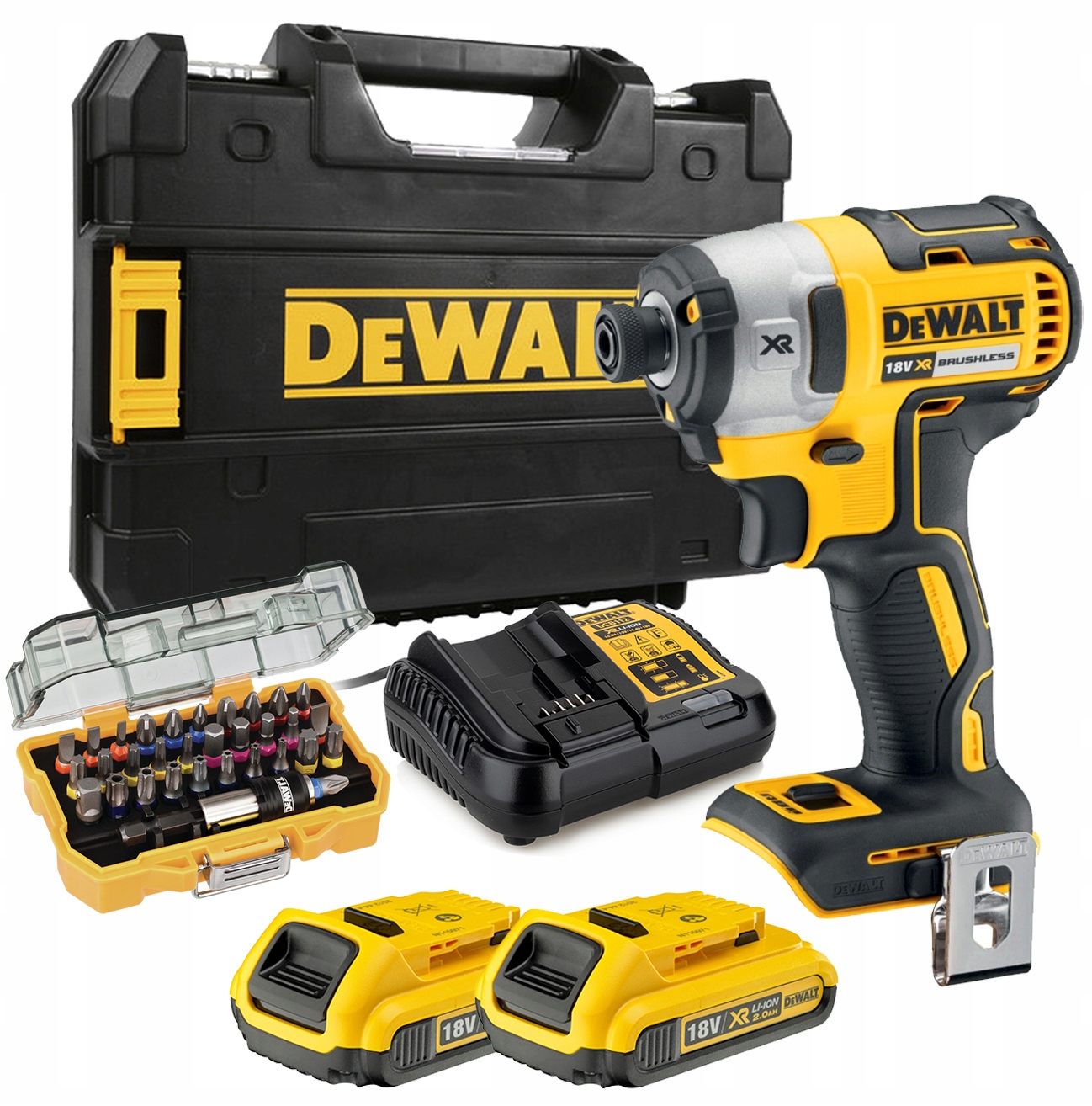 

Dewalt Zakrętarka Udarowa DCF887D2 2x2AH Bity