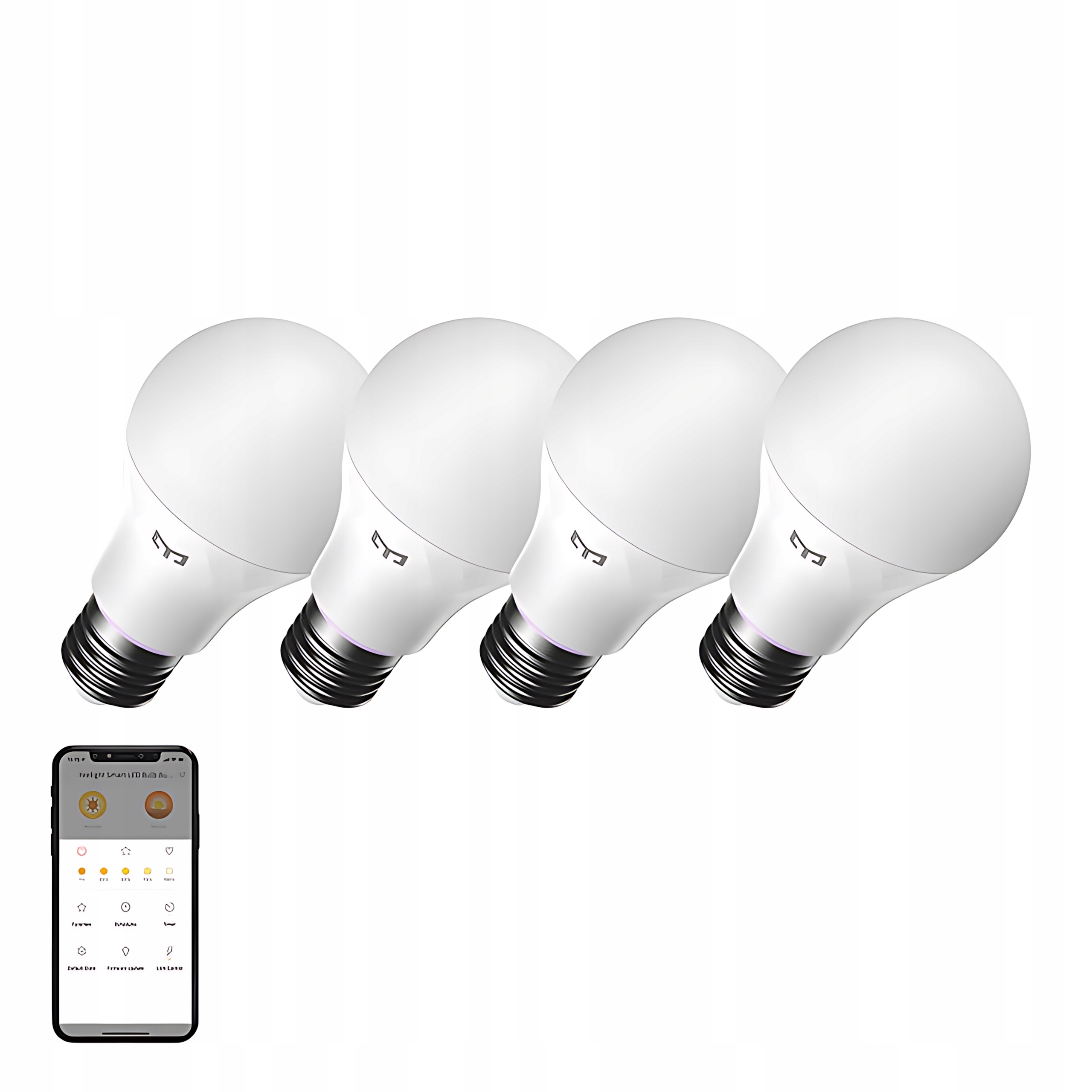 Inteligentní stmívatelná žárovka Yeelight W4 E27 Led Wifi Smart 4 kusy