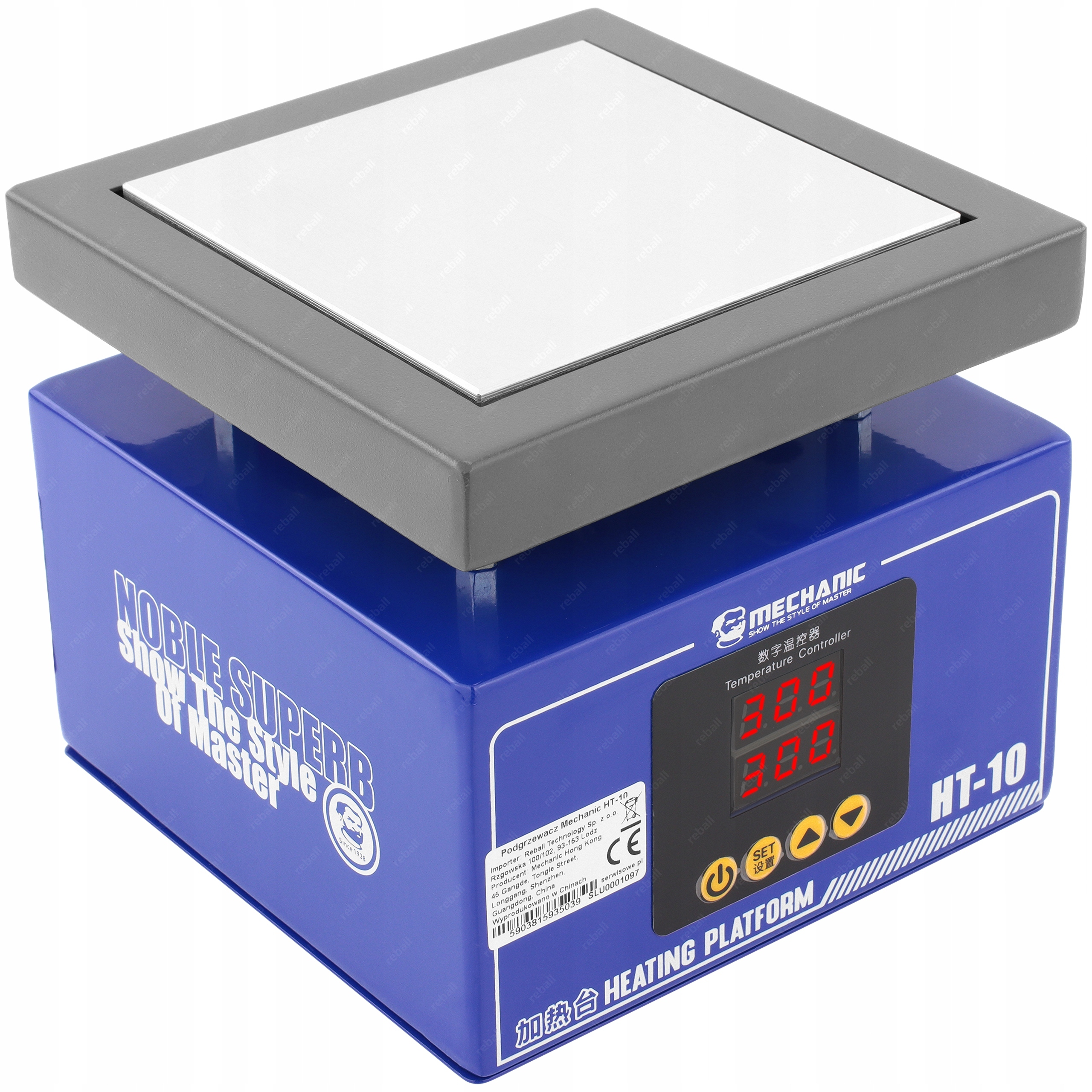 Ohřívač Pcb Pro Pájení Bga LCD Led Smd Mechanic HT-10 200W 10x10cm