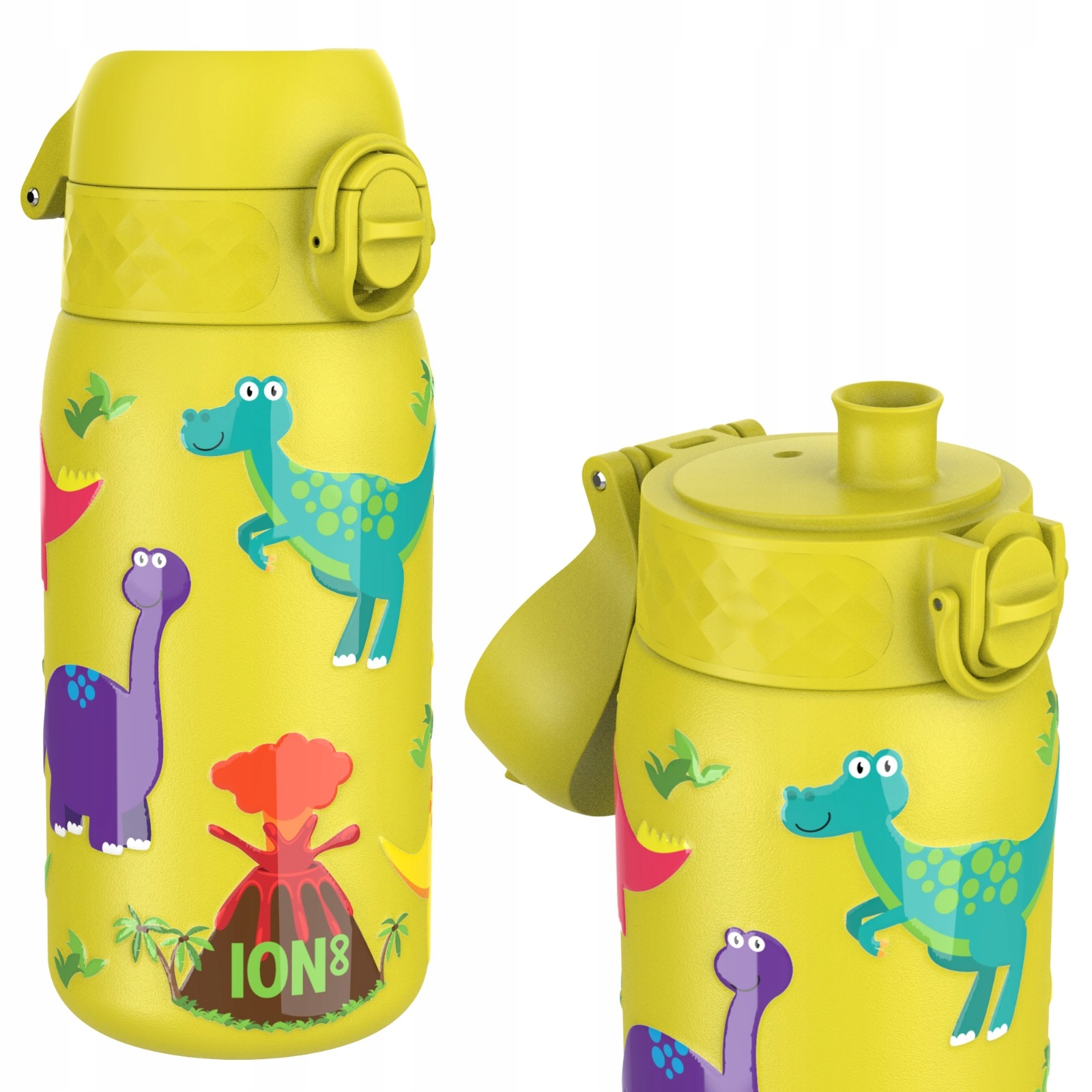 Bidon Termiczny Mały -atest Pzh- Chłopiec Dinozaury Dino ION8 0,32 L 320 ml
