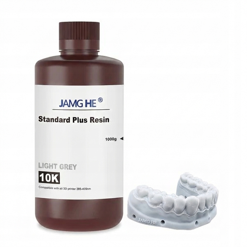 Pryskyřice pro 3D tiskárnu Jamghe Standard Plus světle šedá 1 kg