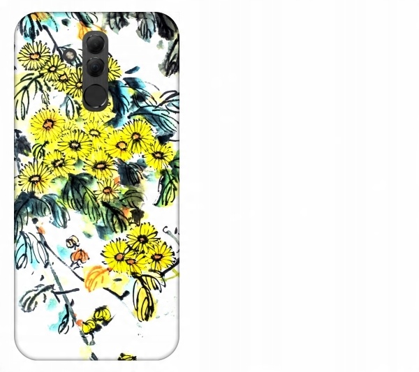 

Etui pokrowiec Huawei Mate 20 Lite Kwiaty akwarela