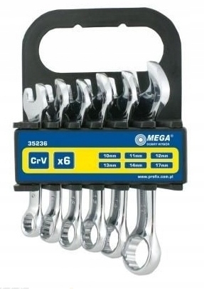 

Klucze płaskie krótkie 6el.10-17mm CV Proline