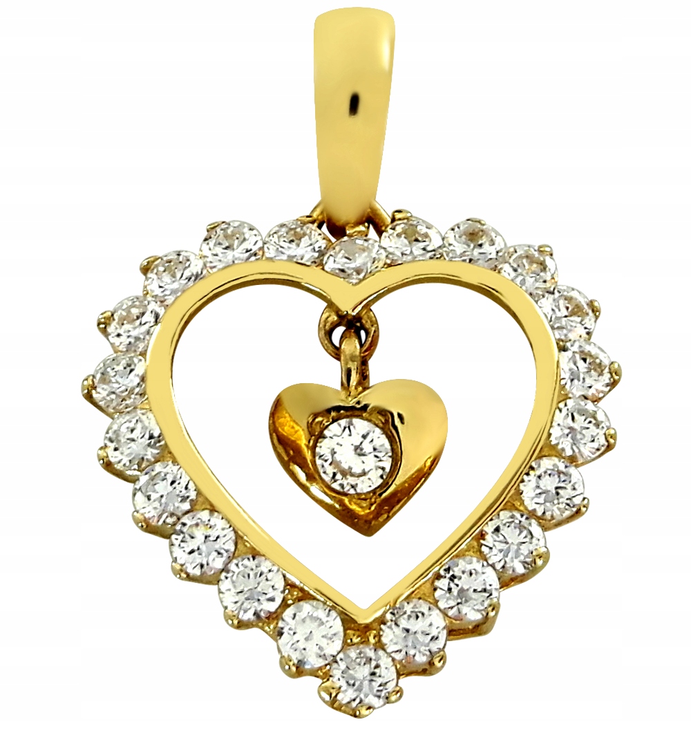 Zlatý Přívěsek S Pohyblivým Přívěskem Ryzost 585