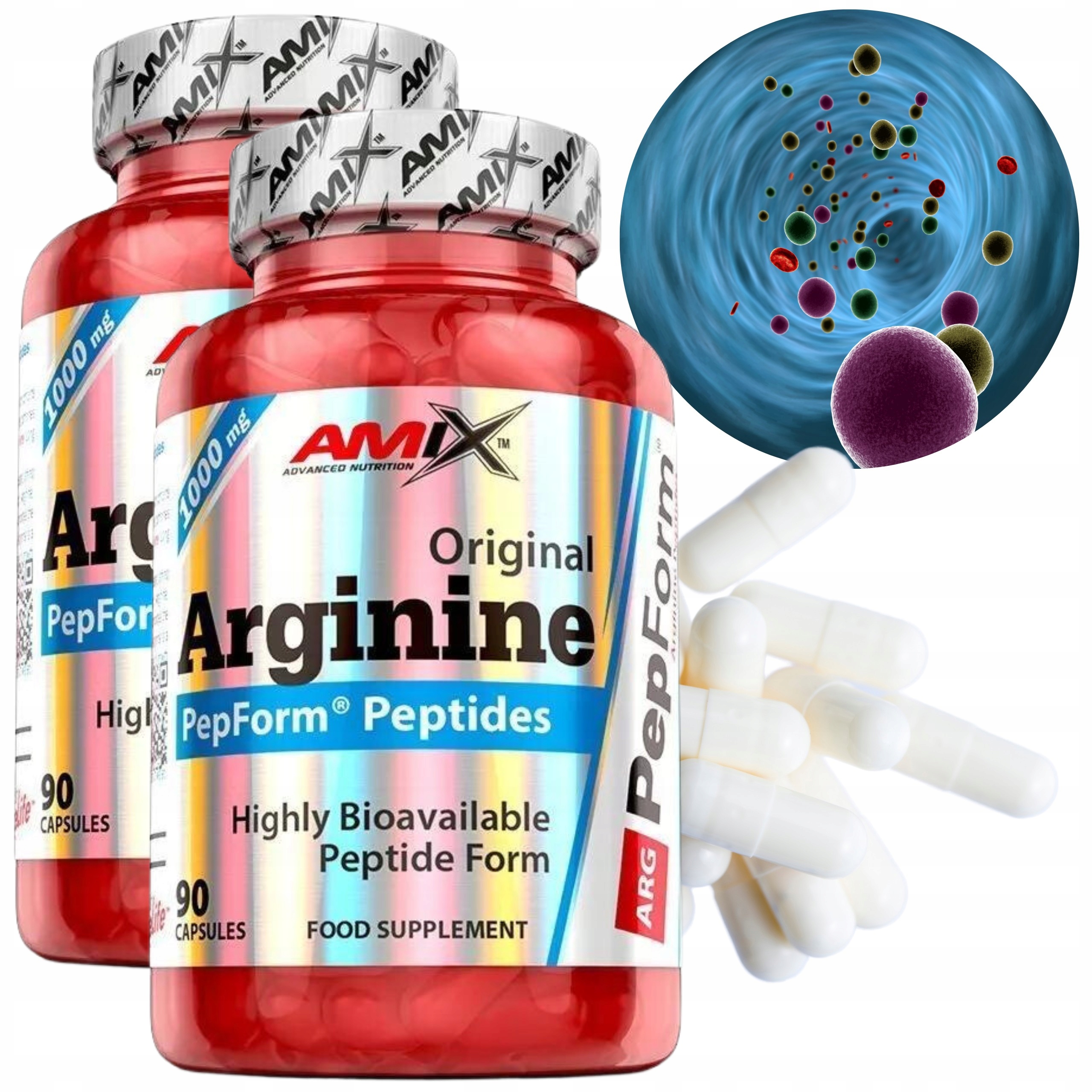 L Arginin Kapsle Arginin libido Peptid svaly