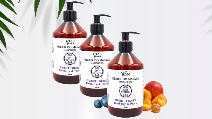 ZESTAW OLEJKÓW DO MASAŻU 3 SZTUKI OWOCOWY RELAKS Marka VCee