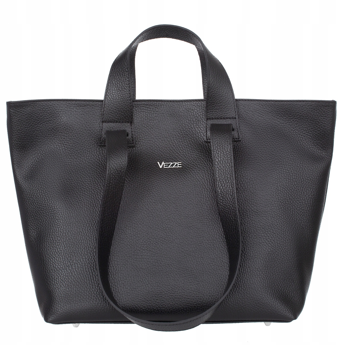 Kožená taška Vezze Carriola Černá
