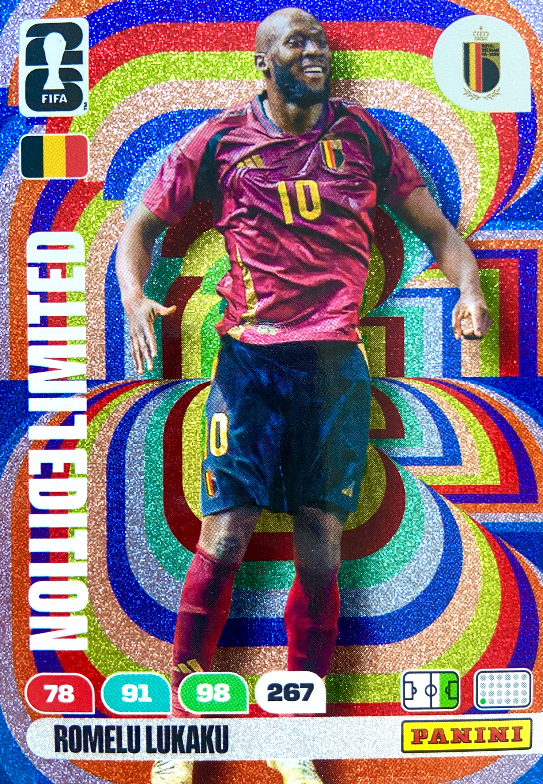 Panini Fifa World Cup 2026 karta piłkarska Limited Romelu Lukaku Belgia