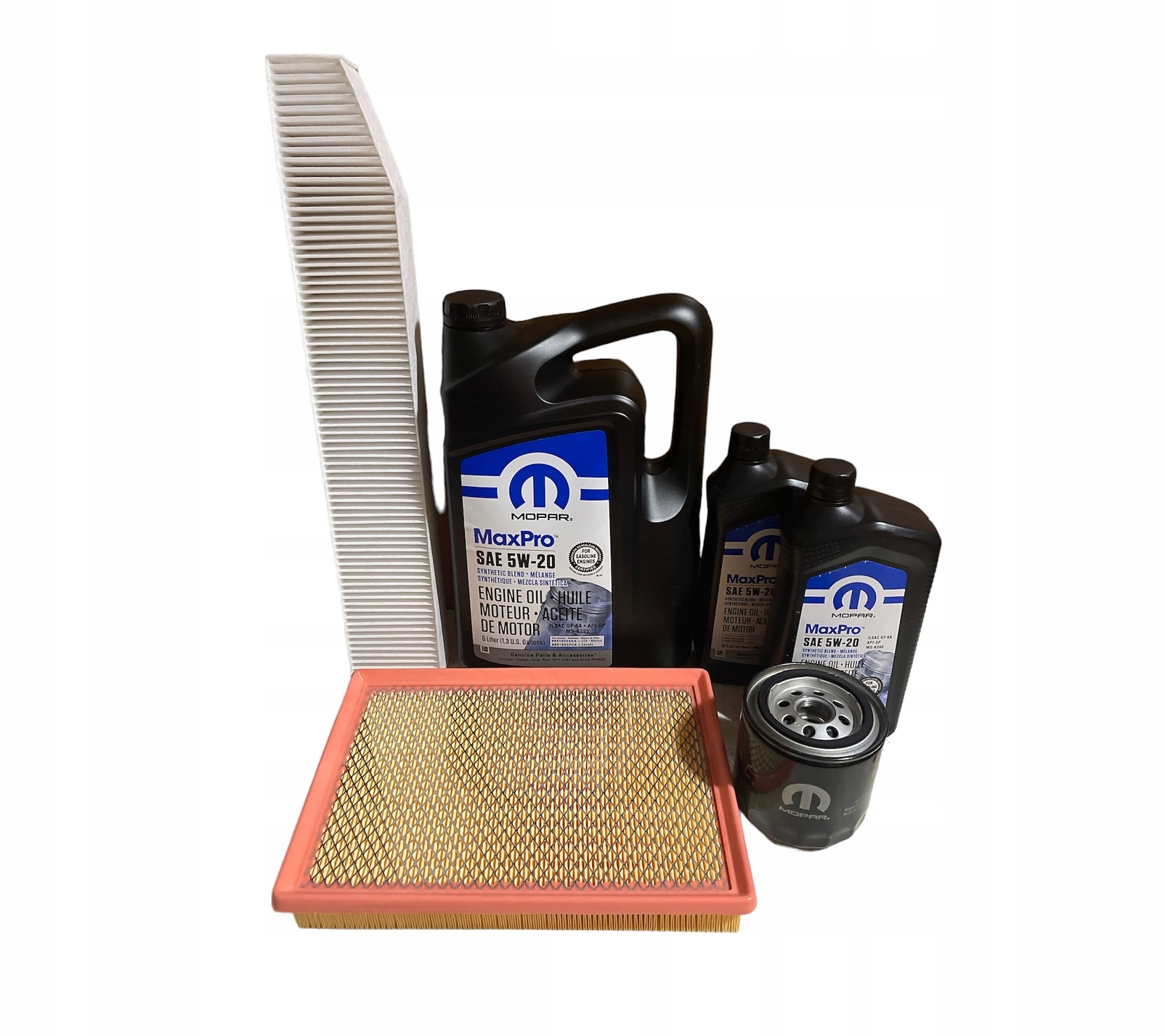 MOPAR 5W20 7L + FILTRY JEEP COMMANDER 5.7L V8 2005-2010