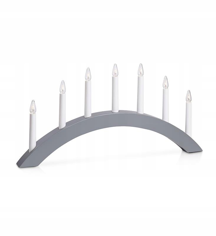 Stolní svícen Atle šedý Markslojd