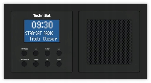 Radio do zabudowy DIGITRADIO UP1,Dab+,BT TechniSat Głębokość produktu 4.8 cm