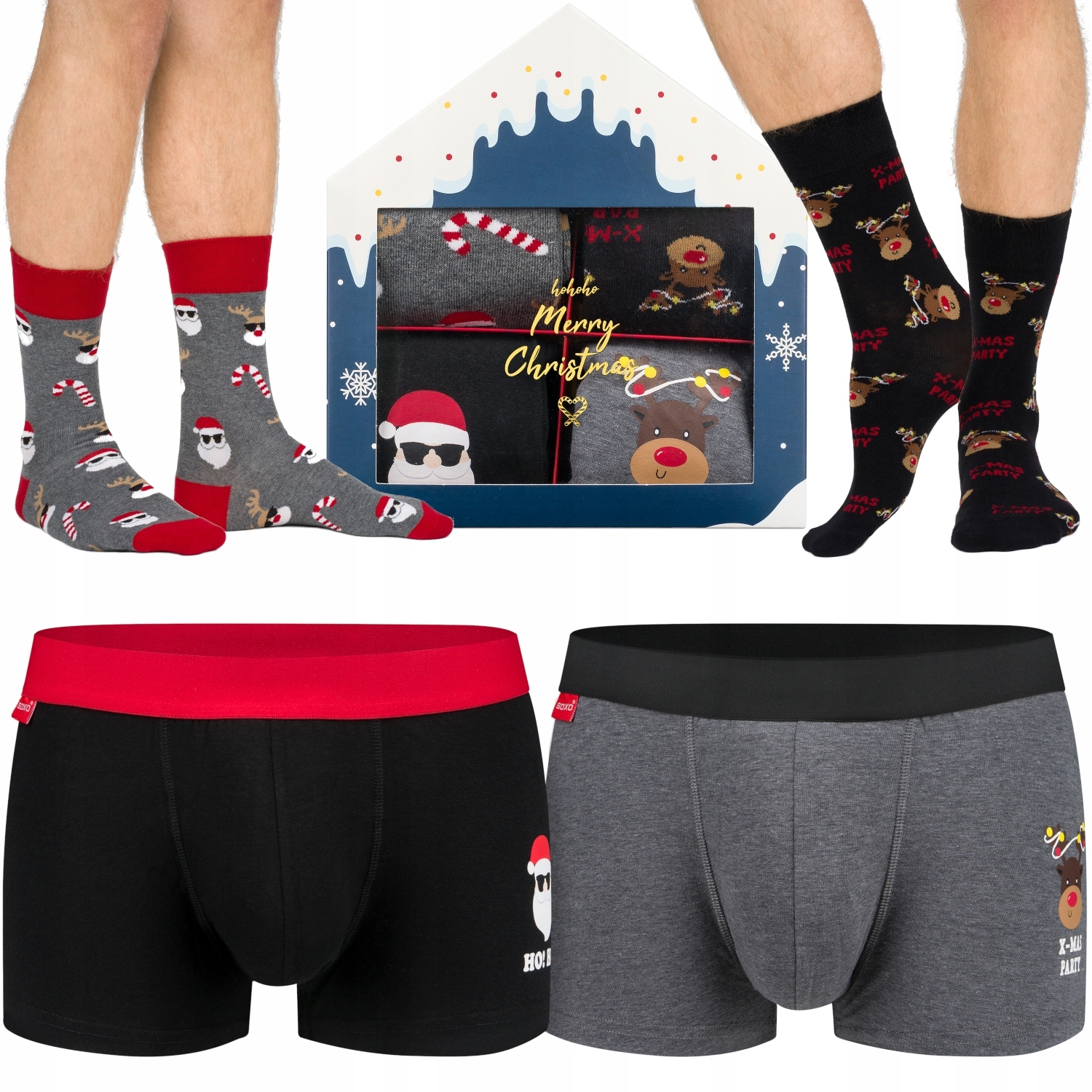 

Komplet Bielizny Soxo Na Święta Dla Niego