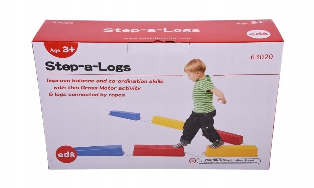 Ścieżka sensoryczna edukacyjna Step-a-Logs do ćwiczeń równowagi dla dzieci