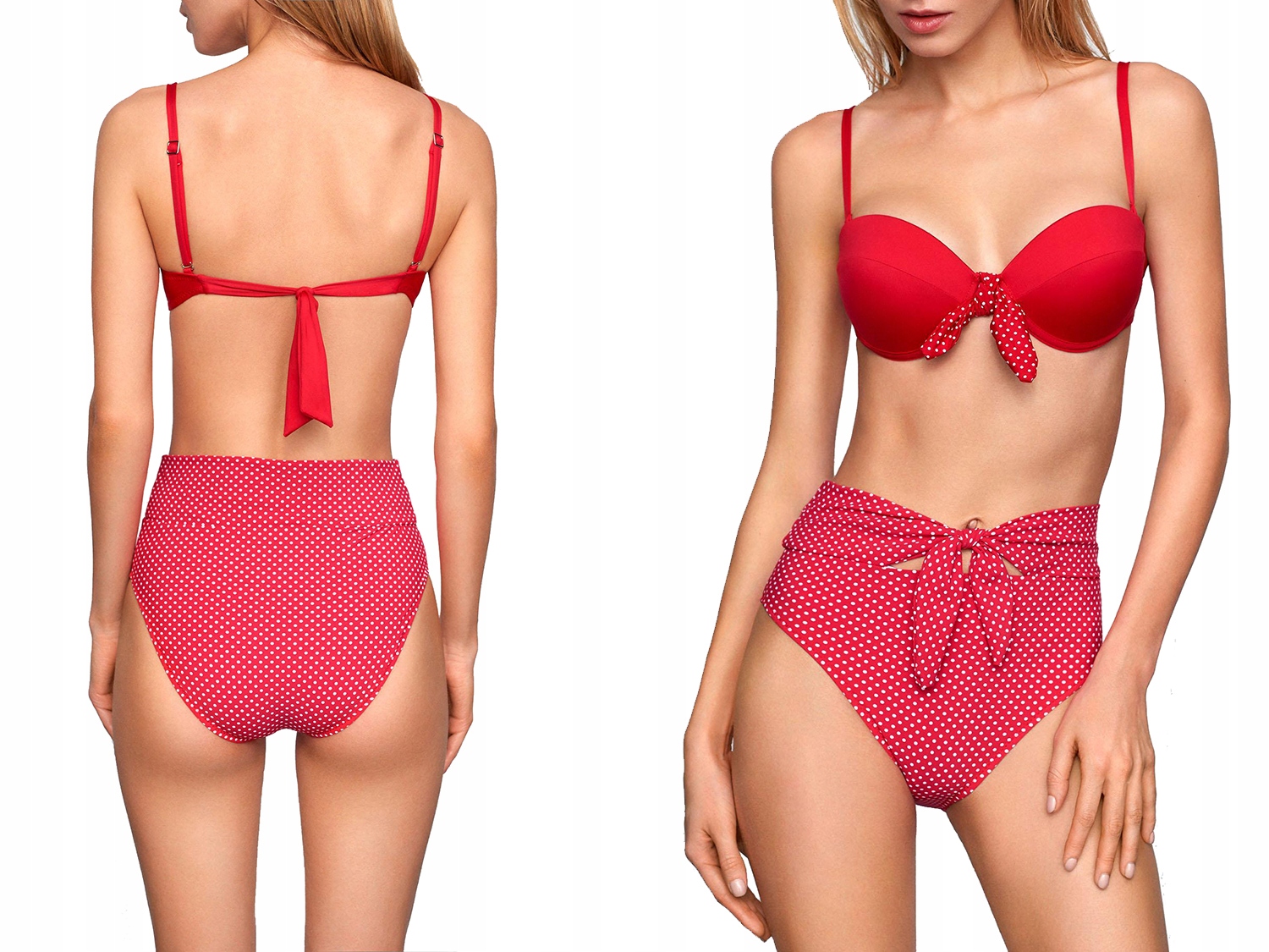 

Dwuczęściowy Kostium W Groszki La Palma 2 38B