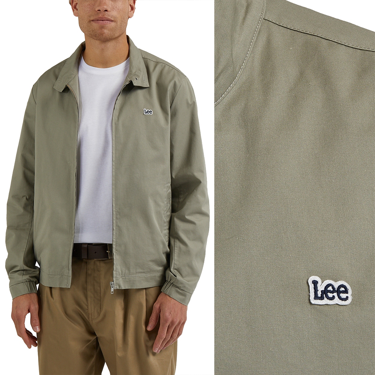 Lee Harrington Jacket Olive Grove zelená bavlněná větrovka XXL