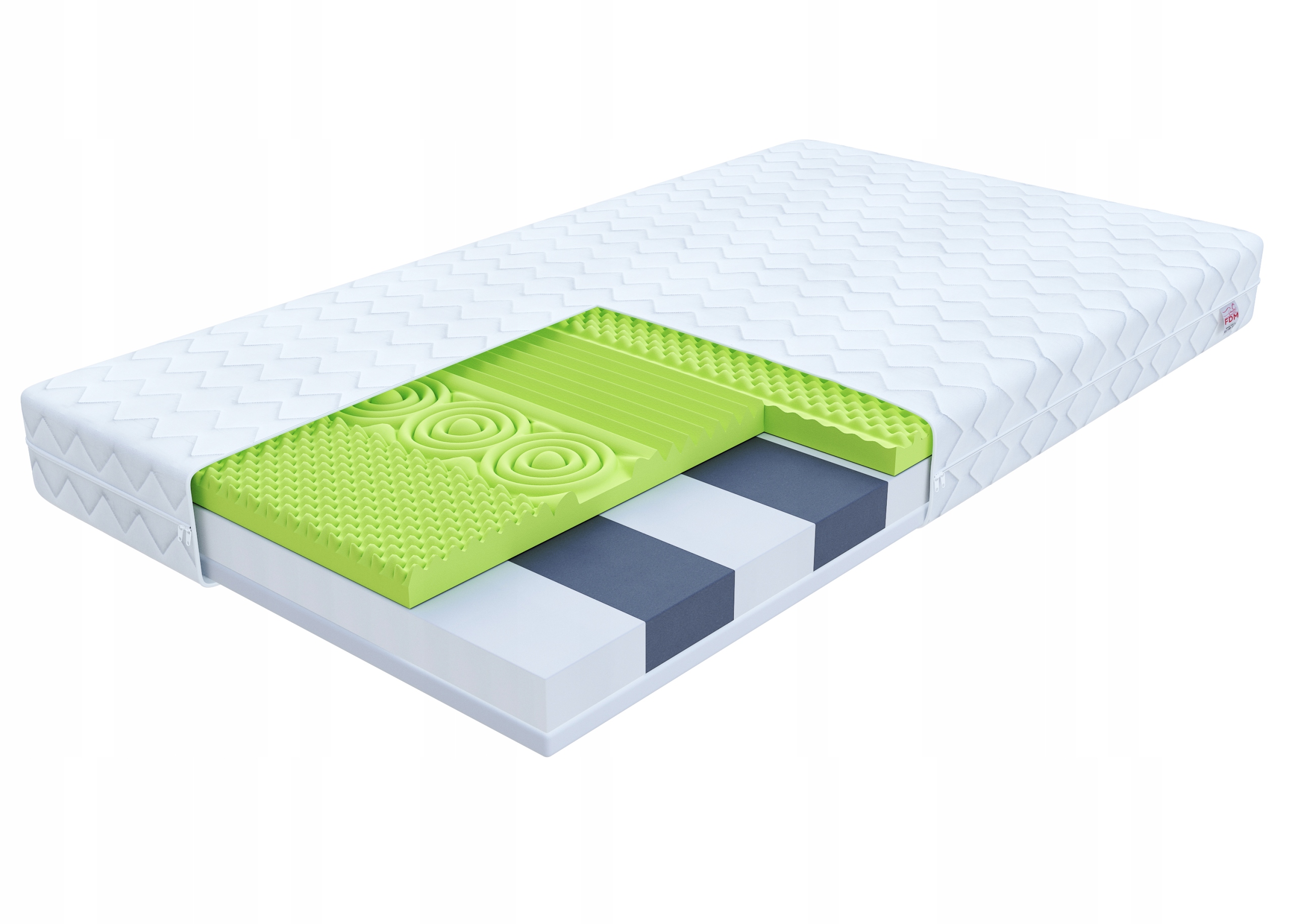 

Materac piankowy 90x200 strefowy Hr Fdm Adriano