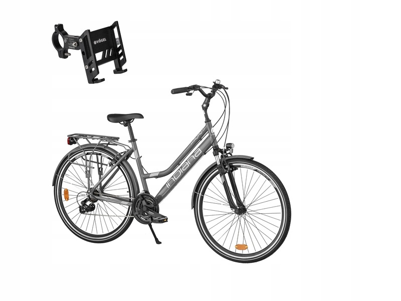 Rower trekkingowy Indiana X-Road 1.1 28 cali damski Uchwyt na telefon