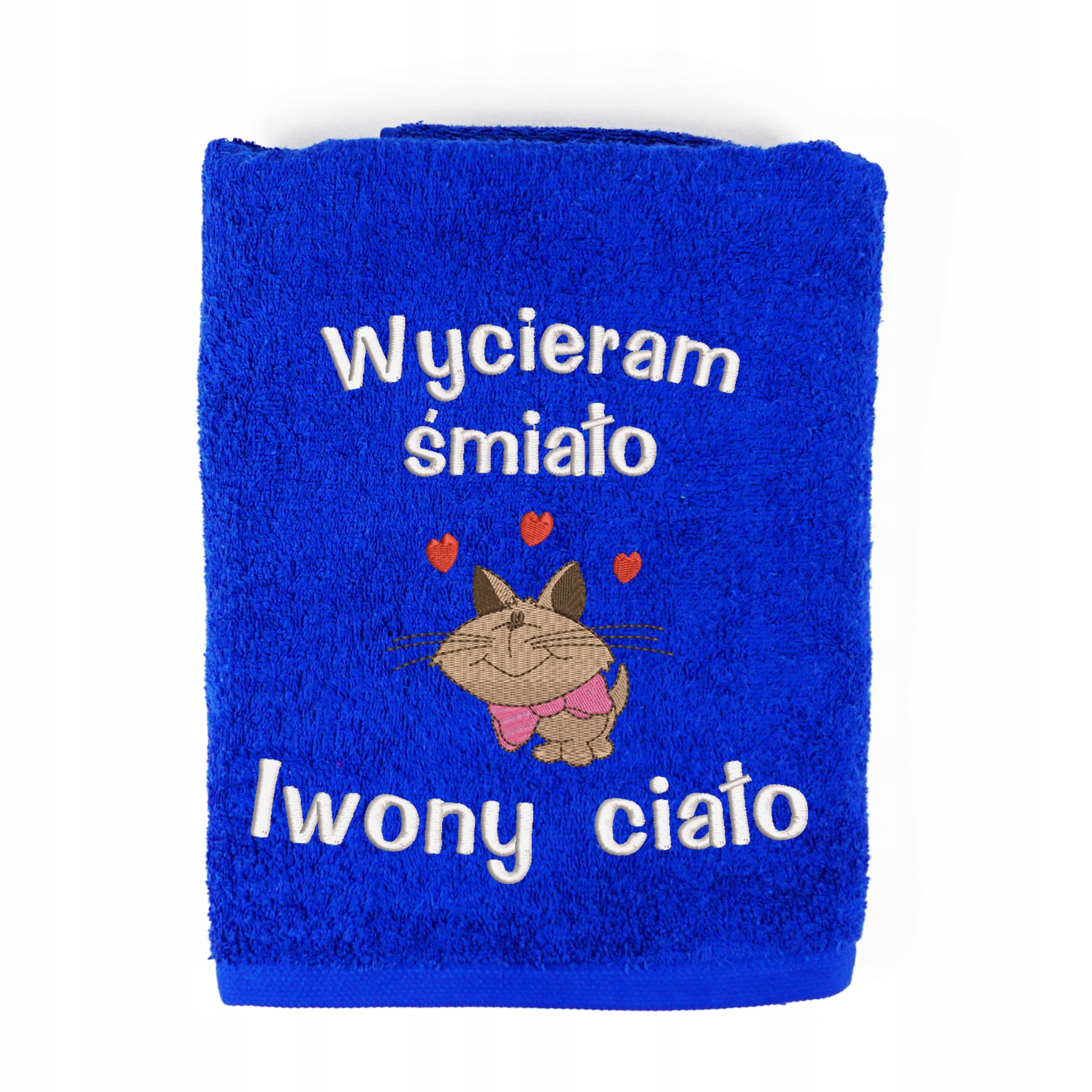 RĘCZNIK KĄPIELOWY Z HAFTEM NA PREZENT + IMIĘ