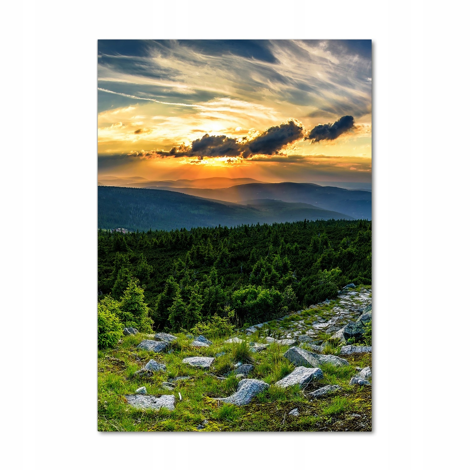 

Nowoczesny fotoobraz akrylowy Panorama gór 70x100