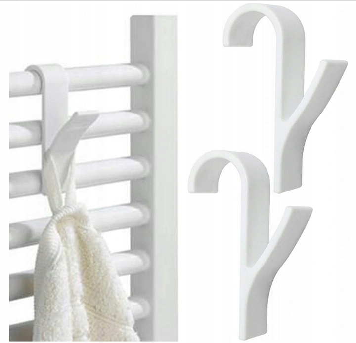 

Wieszaki Na Grzejnik Kaloryfer Haczyki białe 2szt