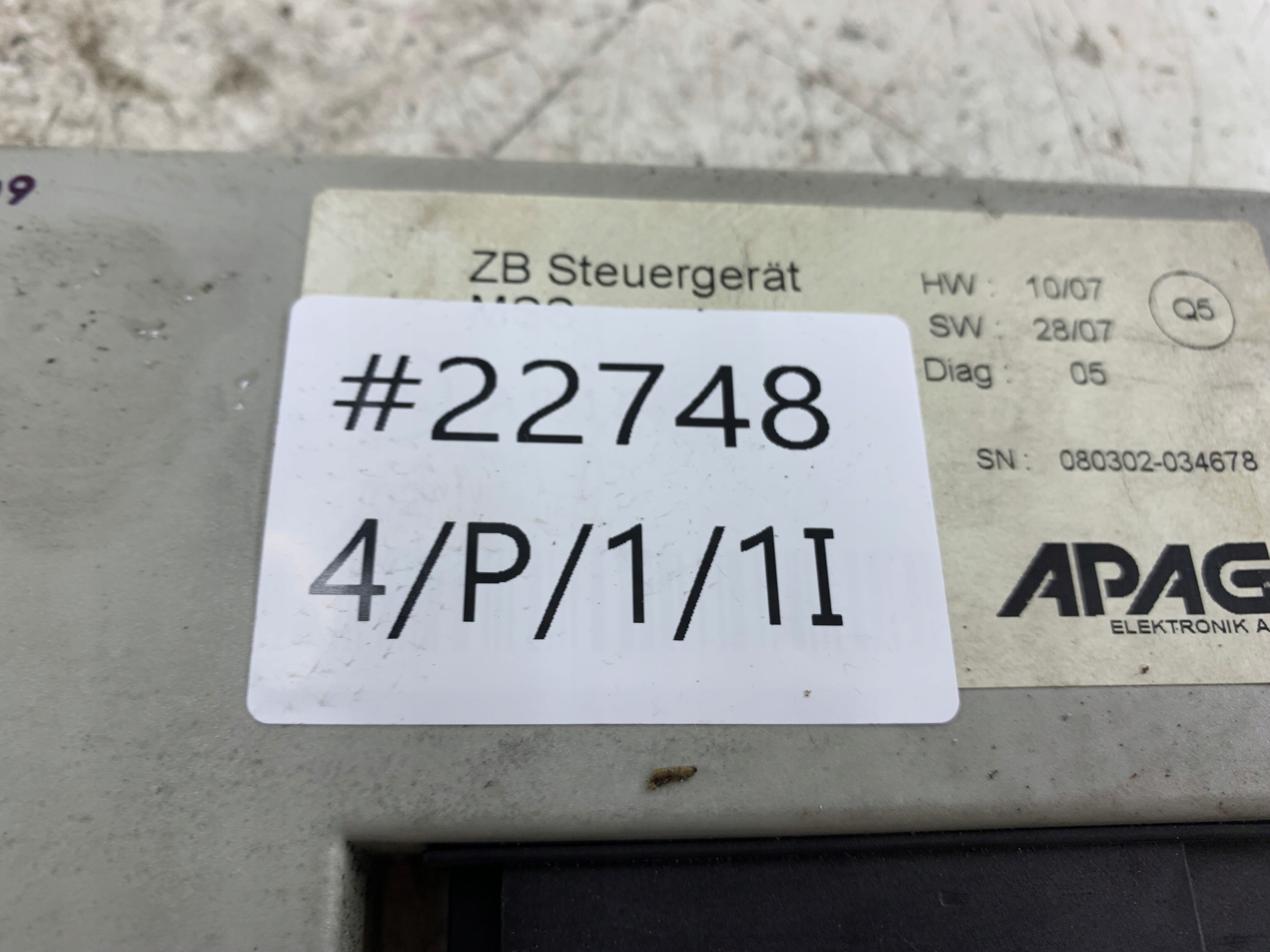 MERCEDES W211 module control unit MSS A2118703085