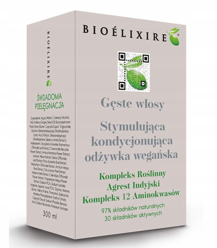 BIOELIXIRE GĘSTE WŁOSY ODŻYWKA NA WYPADANIE 300 ml Pojemność 300 ml